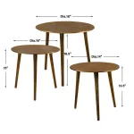 Kasai Coffee Tables, S/3 - Image 6