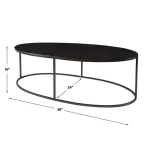 Coreene Oval Coffee Table - Image 7