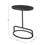 Jessenia Accent Table, Black - Image 7