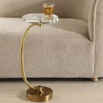 Waveney Drink Table, Brass - Image 4