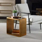 Derwent Side Table, Antique Brass - Image 4