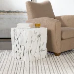 Teak Root Bunching Cube, White - Image 4