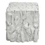 Teak Root Bunching Cube, White - Image 5