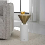 Top Hat Drink Table, Brass - Image 4