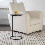 Brunei Accent Table, Nickel - Image 4