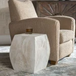 Grove Accent Stool, Ivory - Image 4
