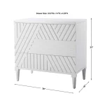 Colby 3 Drawer Chest, White - Image 11