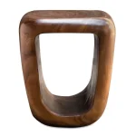 Loophole Accent Stool, Natural Wash