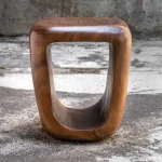 Loophole Accent Stool, Natural Wash - Image 6