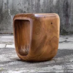 Loophole Accent Stool, Natural Wash - Image 8