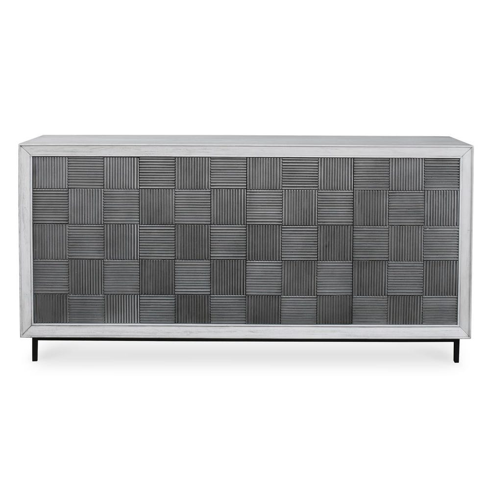 Checkerboard 4 Door Cabinet