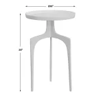 Kenna Accent Table, White - Image 8