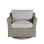 Club Woven N-dura Resin Wicker Outdoor Swivel Glider Chair - Image 21