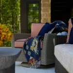 Club Woven N-dura Resin Wicker Outdoor Swivel Glider Chair - Image 17