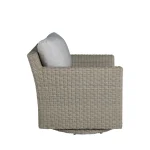 Club Woven N-dura Resin Wicker Outdoor Swivel Glider Chair - Image 14