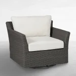 Club Woven N-dura Resin Wicker Outdoor Swivel Glider Chair - Image 10