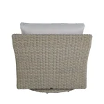 Club Woven N-dura Resin Wicker Outdoor Swivel Glider Chair - Image 5