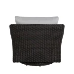 Club Woven N-dura Resin Wicker Outdoor Swivel Glider Chair - Image 4