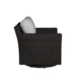 Club Woven N-dura Resin Wicker Outdoor Swivel Glider Chair - Image 22