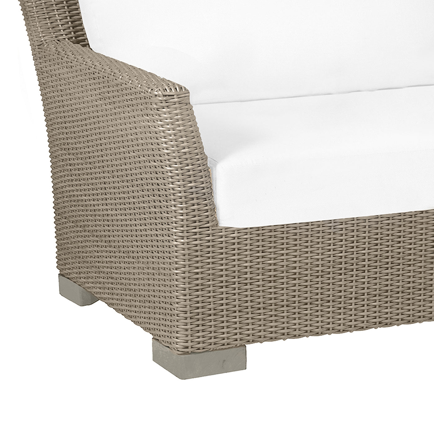 Club Woven N-dura Resin Wicker Outdoor Sofa