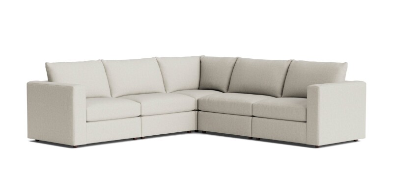 Beckham Track Arm Modular L-Shaped Sectional