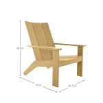 Ashland N-dura Wood Outdoor Adirondack Lounge Chair - Image 10