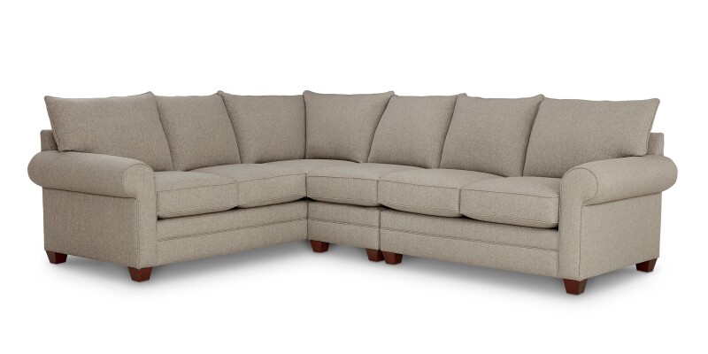 Alexander Roll Arm L-Shaped Sectional