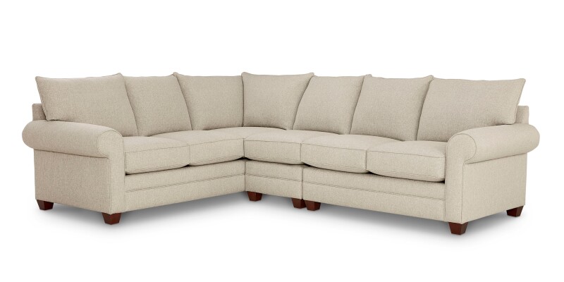 Alexander Roll Arm L-Shaped Sectional