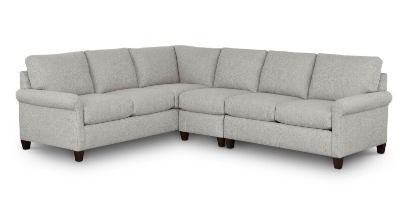Spencer Roll Arm L-Shaped Sectional