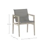 Coast Teak Outdoor Seating Arm Chair - Image 9