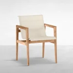 Coast Teak Outdoor Seating Arm Chair - Image 15