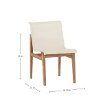 Coast Teak Outdoor Side Chair - Image 12