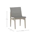 Coast Teak Outdoor Side Chair - Image 15