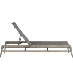 Coast Teak Sling Outdoor Chaise Lounge