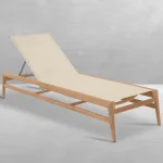Coast Teak Sling Outdoor Chaise Lounge - Image 12