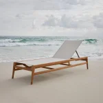 Coast Teak Sling Outdoor Chaise Lounge - Image 14