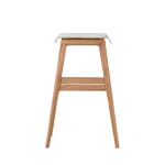 Coast Teak Sling Outdoor Backless Bar Stool 30 In. - Image 15