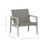Coast Teak Outdoor Lounge Chair - Image 10