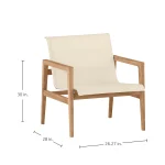 Coast Teak Outdoor Lounge Chair - Image 13