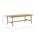 Coast Teak Rectangle Outdoor Extendable Table - Image 10