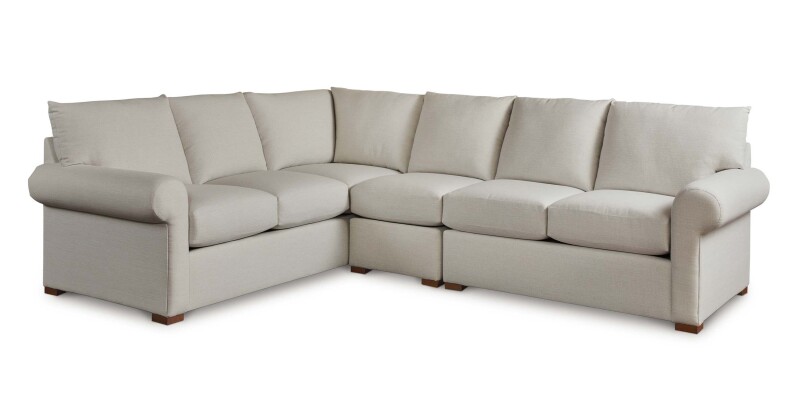 Hanover Roll Arm L-Shaped Sectional