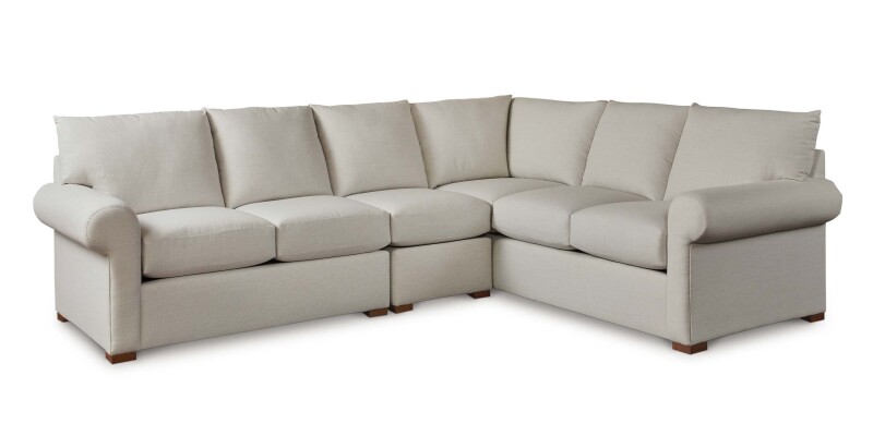 Hanover Roll Arm L-Shaped Sectional