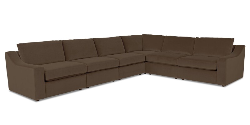 Blake Slope Arm Modular L-Shaped Sectional