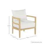 Santa Barbara N-dura Wood Outdoor Lounge Chair - Image 7