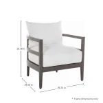 Santa Barbara N-dura Wood Outdoor Lounge Chair - Image 10