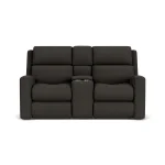 Score Fabric Power Reclining Loveseat with Console & Power Headrests & Lumbar - Image 7
