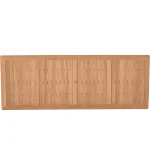 Woodlawn Teak Rectangle Outdoor Slatted Table 110 In. W X 31 In.h - Image 3