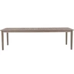 Woodlawn Teak Rectangle Outdoor Slatted Table 110 In. W X 31 In.h - Image 4