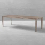 Woodlawn Teak Rectangle Outdoor Slatted Table 110 In. W X 31 In.h - Image 6