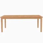 Woodlawn Teak Rectangle Outdoor Slatted Table 110 In. W X 31 In.h - Image 7